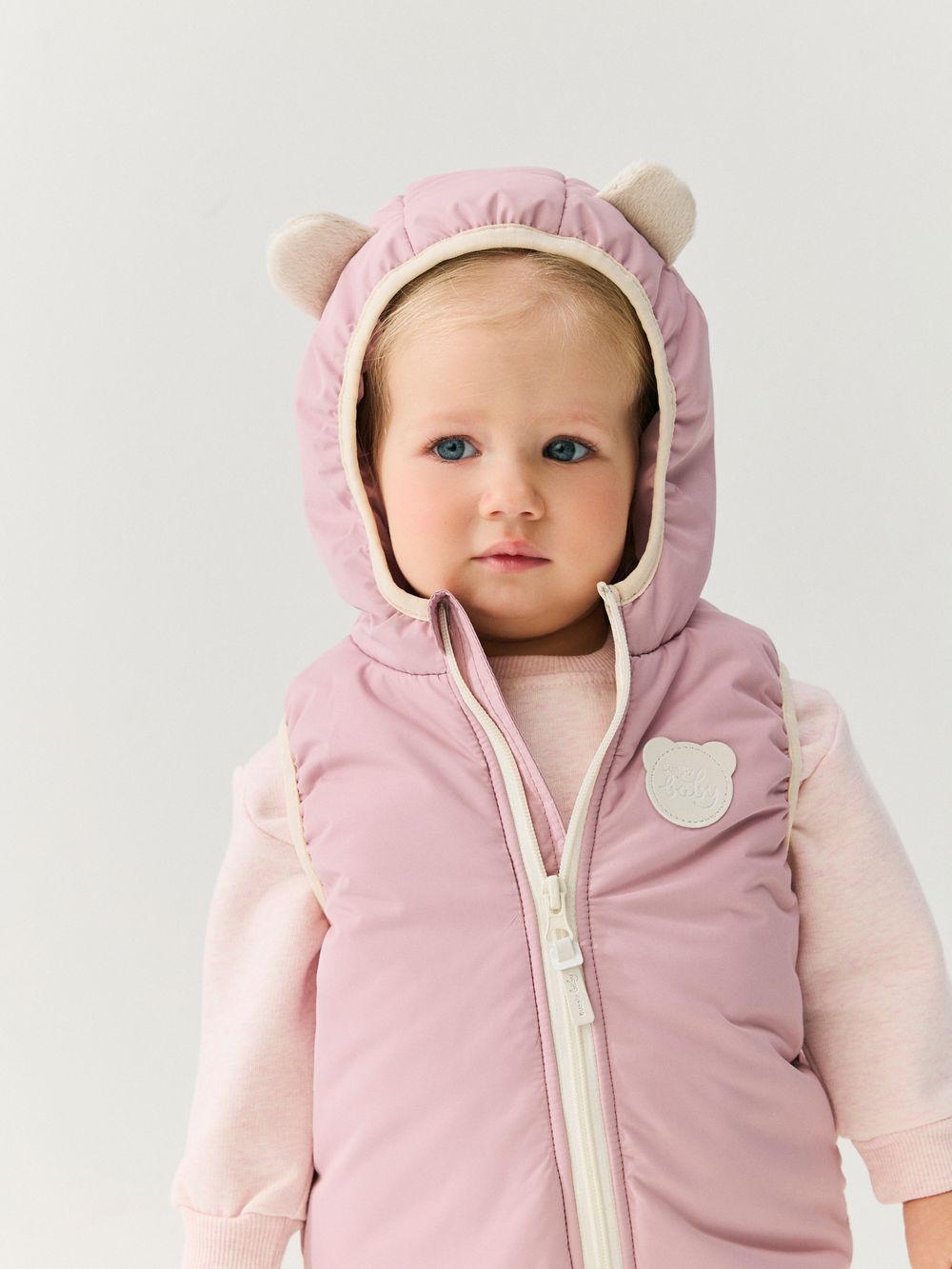 Жилет с капюшоном "Орхидея" 0+