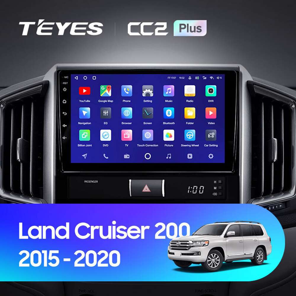 Teyes CC2 Plus 9" для Toyota Land Cruiser 200 2015-2020