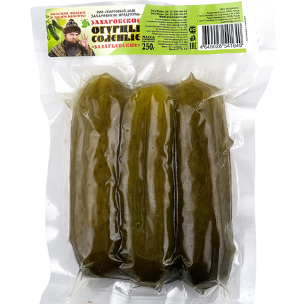Огурцы соленые "Захарьевские" вакуум