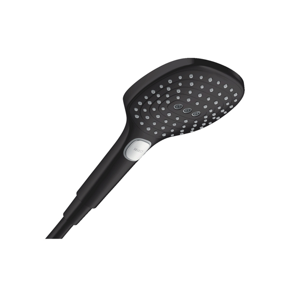 Ручной душ Hansgrohe Raindance Select E 120 3jet, черный матовый (26520670)