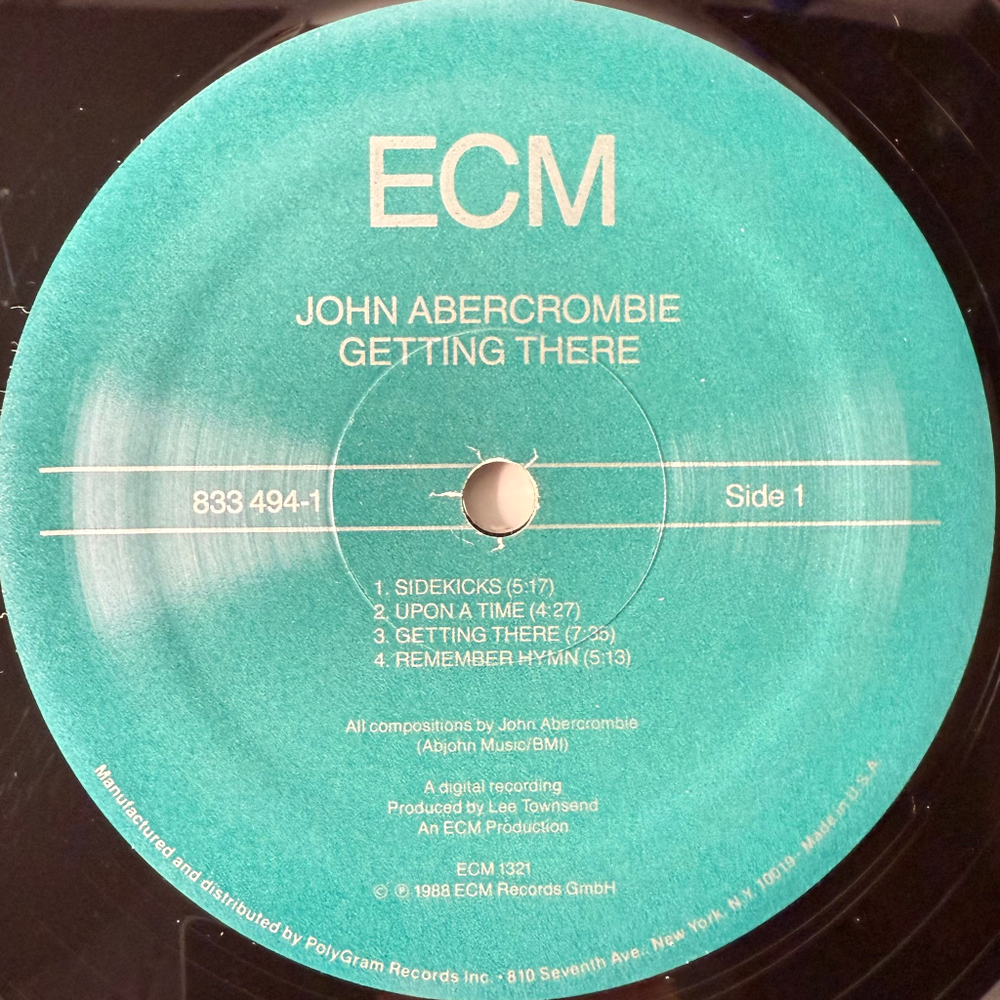 John Abercrombie, Marc Johnson, Peter Erskine And Guest Michael Brecker ‎– Getting There (США 1988г.) ECM