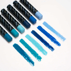 Масляная пастель Малевичъ профессиональная, СИНИЕ ТОНА 6 цветов