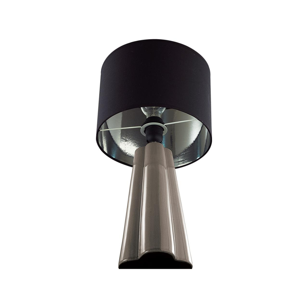 8125/1T COMFI LN26 478 черный/серый, керамика/текстиль Настольная лампа E27 1*60W 220V HINAMI