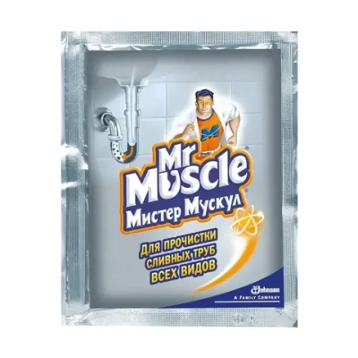 Чистящее и моющее средство МИСТЕР МУСКУЛ для засоpенных тpуб 70г