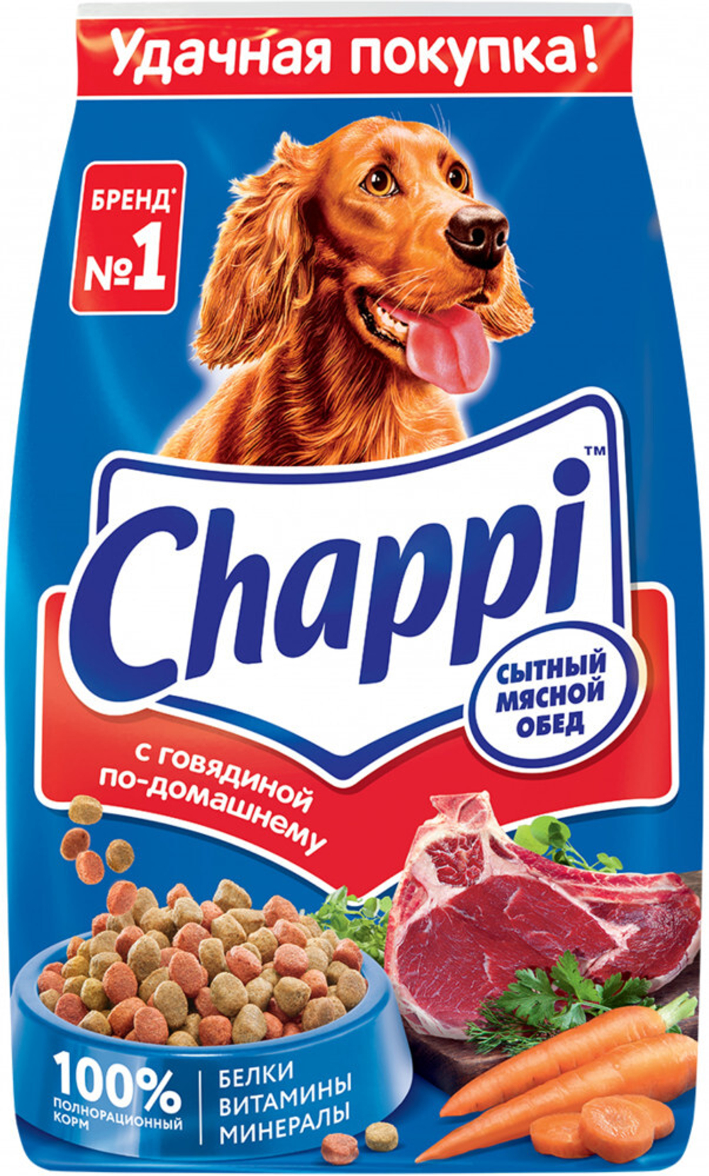 Chappi с говядиной по-домашнему 2.5 кг