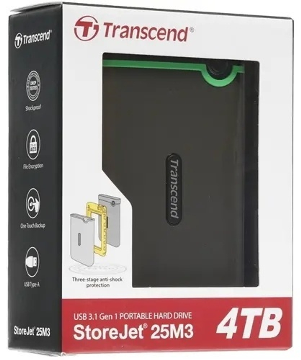 Внешний накопитель Transcend StoreJet TS4TSJ25M3S 4000 ГБ