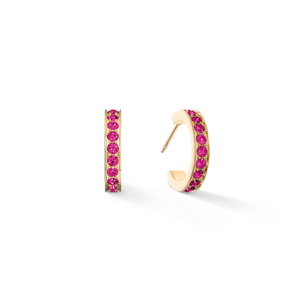 Серьги Coeur de Lion Pink-Gold 0127/21-0416
