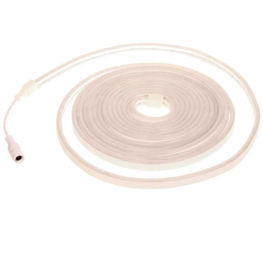 Гирлянда для дома Лента светодиодная NEON 5 м* 10мм, 600 ламп LED, 1 реж, степень защиты IP20, Теплый белый