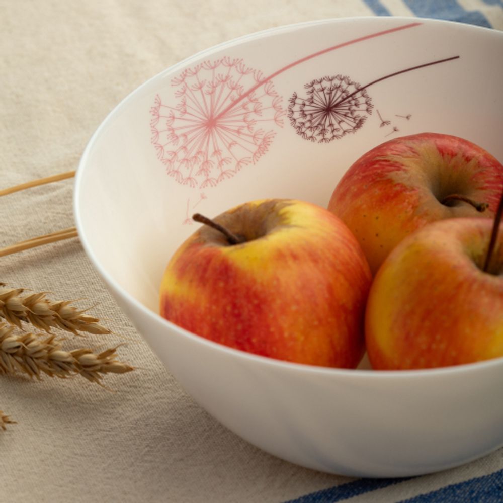 Салатник White Fox WF-STS18 Summertime опаловый с деколью 18 см 970 мл | White Fox