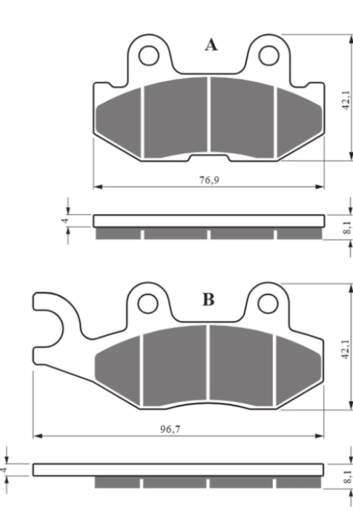 Тормозные колодки дисковые Goldfren 426 K5
