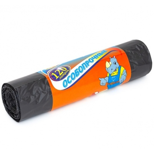 Мешки для мусора 120л, 10шт Особо прочные (20шт/кор)