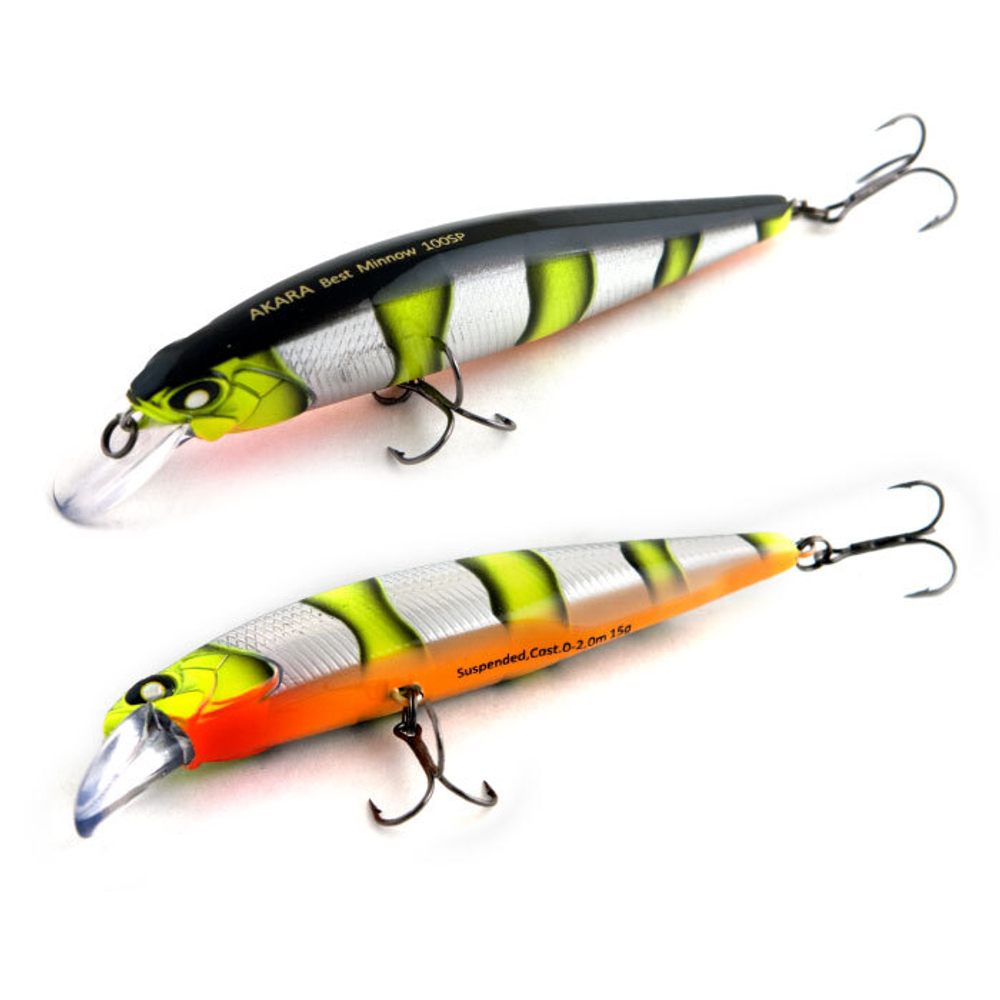 Воблер Akara Best Minnow 100SP 15 гр. (9/17 oz 3,9 in) A72