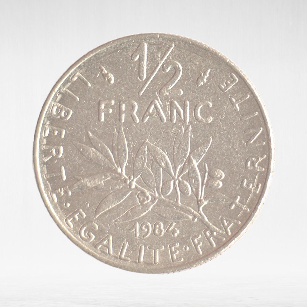France, ½ Franc 1984 - Signature "O. Roty", VF