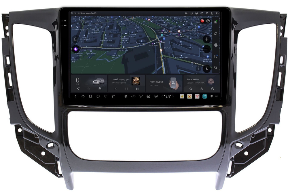 Магнитола для Mitsubishi L200 5 2015-2019 (климат), Pajero Sport 3 2016-2023 (МКПП), FIAT Fullback - Carmedia OL-9567-2 QLed+2K, Android 13, UIS7870 (DUDU7), CarPlay, SIM-слот