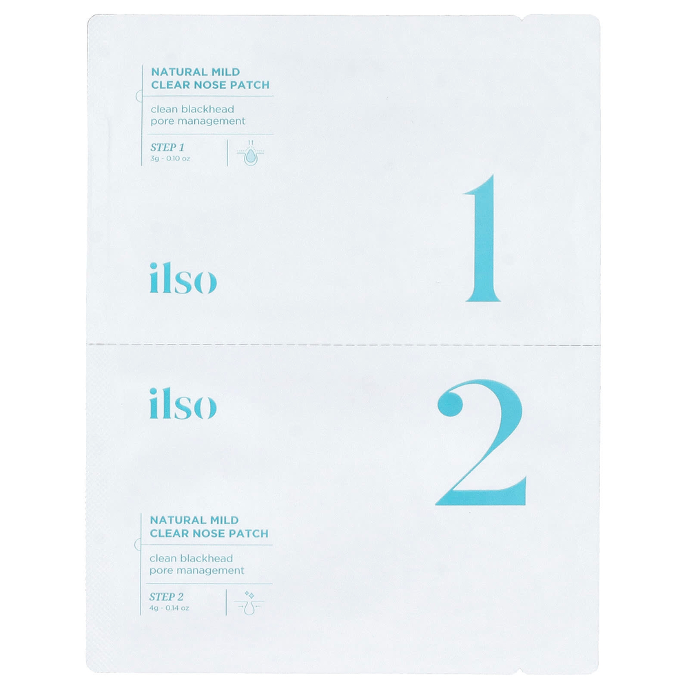 ilso, Natural Mild Clear, патч для носа, 10 патчей