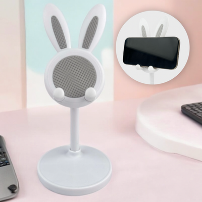 Подставка для телефона Зайка, белый