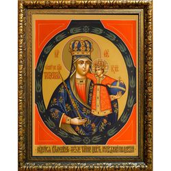 Трубчевская икона Божией Матери. Икона на холсте.