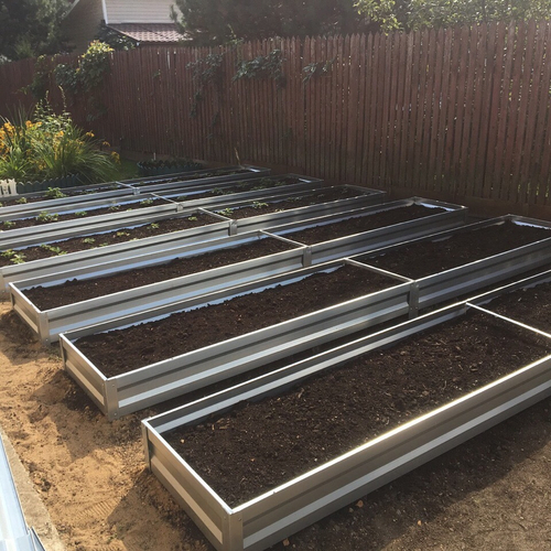 Грядка оцинкованная 0,8 * 6,0  м высота 20 см