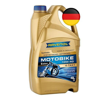 Моторное масло RAVENOL Motobike 4-T Ester 10W40 для мототехники