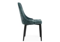 Стул на металлокаркасе Kora sea wave / black