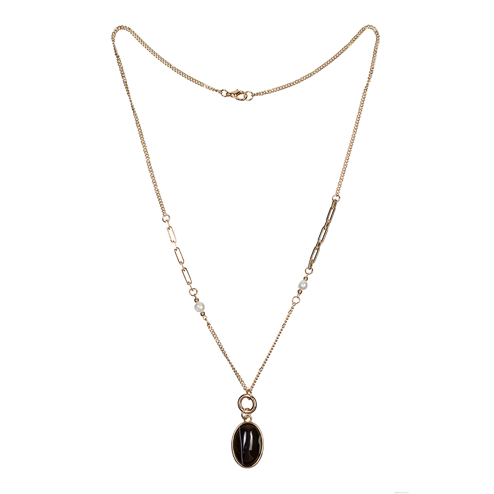 Колье Fiore Luna COFFE AGATE LN5153 BR/G