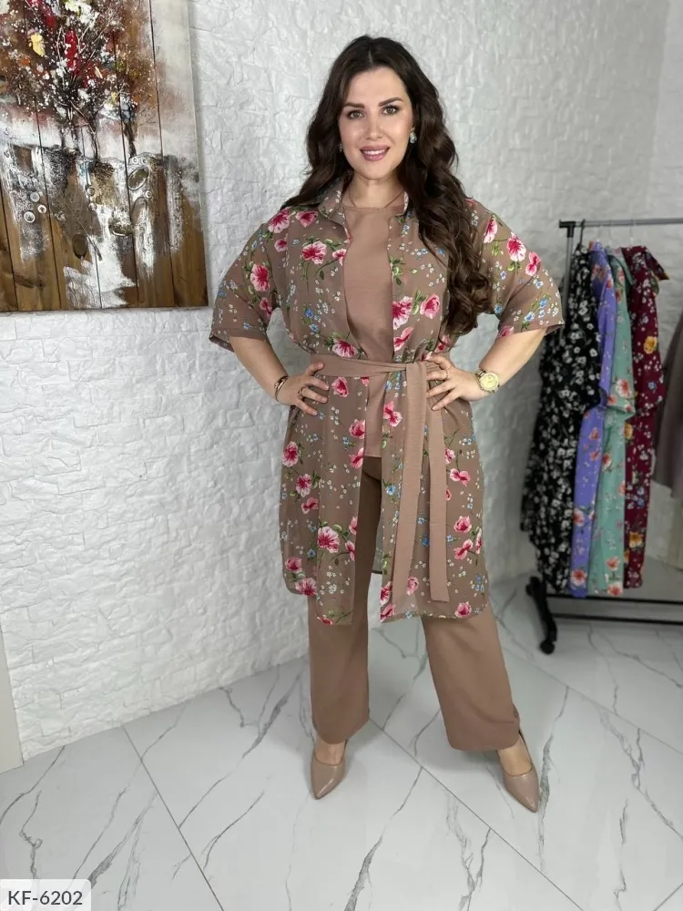 Костюм тройка KF-6198 Фабрика Моды