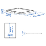 Полка выдвижная IKEA KOMPLEMENT (КОМПЛЕМЕНТ), Темно-серый, 50x58 см