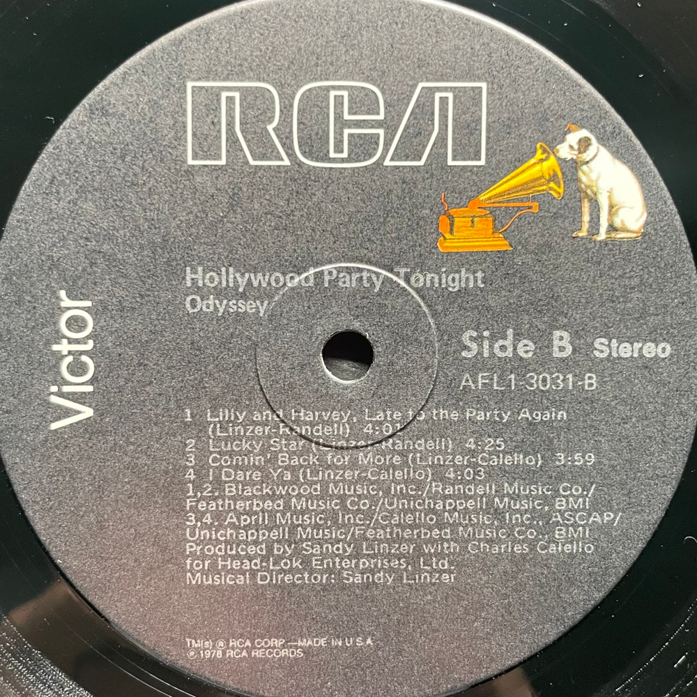 Odyssey - Hollywood Party Tonight (США 1978г.)