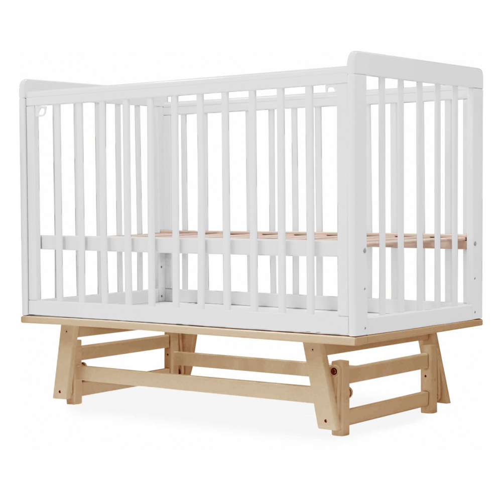 Кровать детская Sweet Baby Palladio Белый/Натуральный с маятником