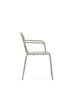 Уличный стул La Forma (ex Julia Grup) Brai с подлокотниками из оцинкованной стали бирюзового цвета