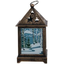 GAEM Изделие декоративное "Фонарь" (подсветка, 3xLR44), L6,5 W6,5 H12,5 см, 3в.