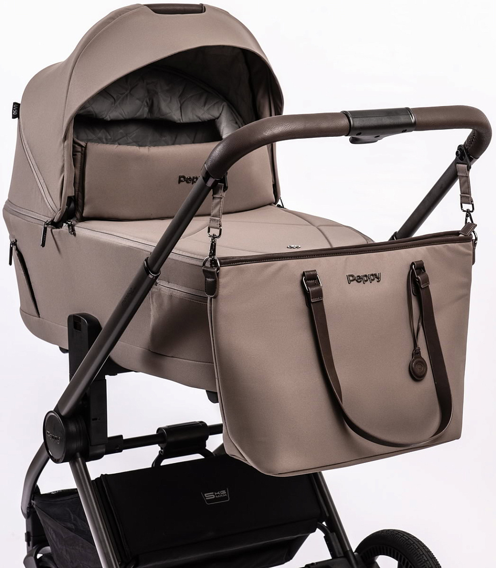 Детская коляска Peppy Monaco Thermo 3 в 1 с автокреслом Verona Beige Mocco