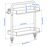 Настольная полка IKEA RELATERA (РЕЛАТЕРА), Светло-зеленый, 40x37 см