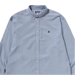 A Bathing Ape Bathing Ape Embroidered Logo Shirt синий