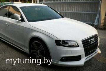 Юбка переднего бампера V.1 для Audi A4 B8 2007-2012 Sedan Avant