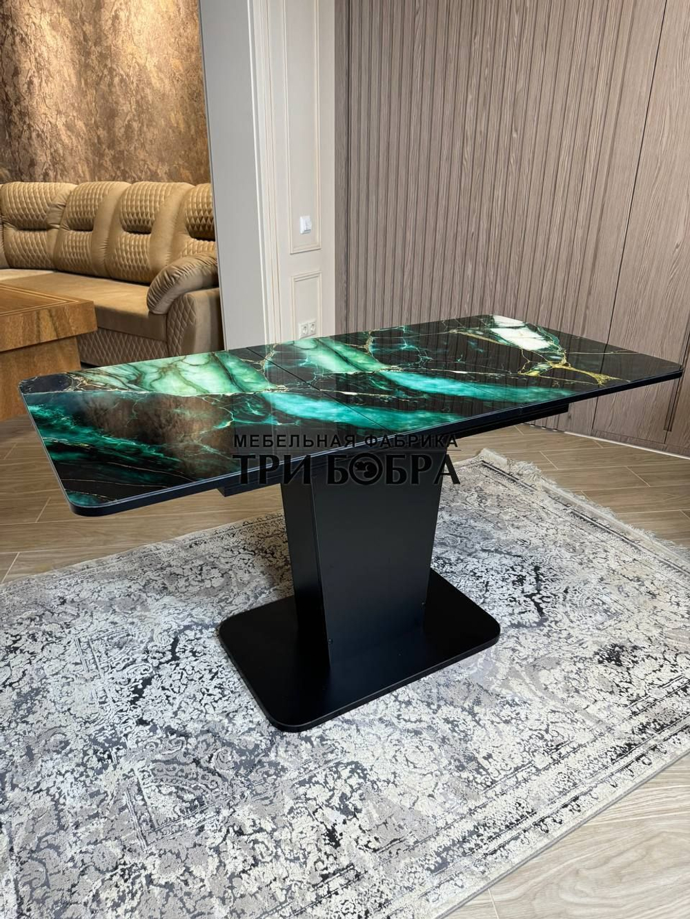 Кухонный стол "Тор", малахит