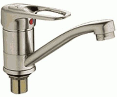 смеситель кухня LEDEME картридж д.40мм излив L-15 см L4504A-2 сатин