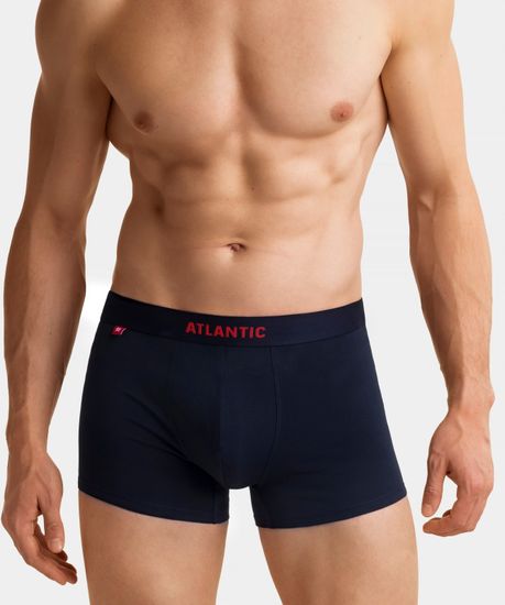 Трусы мужские боксеры (3шт), Atlantic 3MH-022, светло-голубой+темно-синий+серый меланж