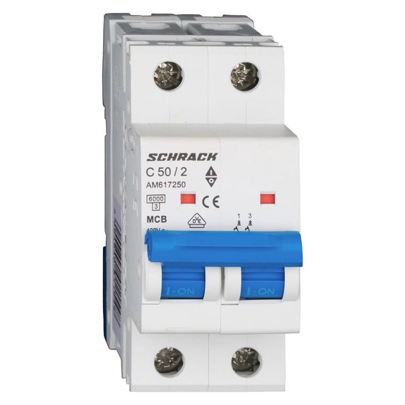 Автоматический выключатель Schrack Technik 2P C 50A 6kA Amparo AM617250--