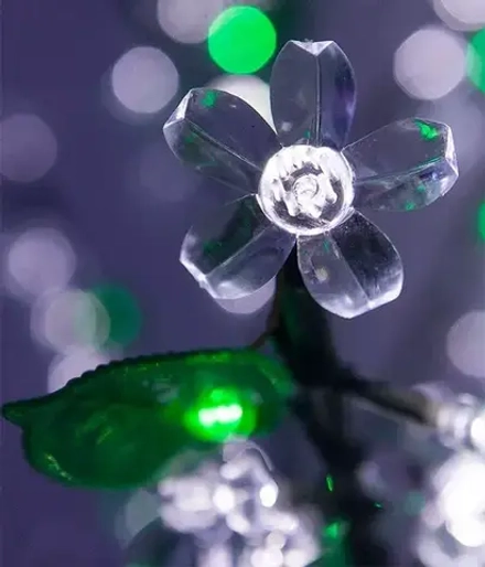 Светодиодная флористика дерево Сакура 2,5 м., 220V, 960 холодных белых LED ламп, черный провод, Beauty Led (SN-S864L)