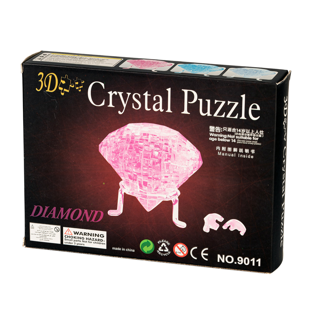 3D-Пазл Бриллиант Crystal Puzzle, Розовый