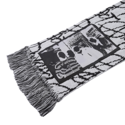 ANY ACT "LOGO" SCARF (GREY/BLACK)