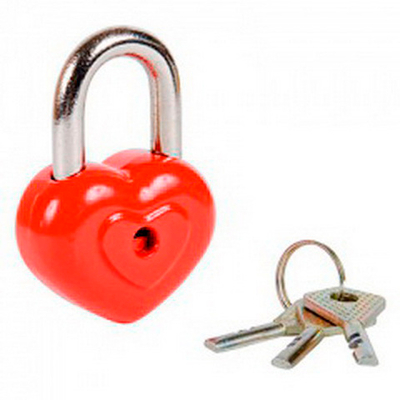 Замок навесной Чебоксары ВС 2- 28 "сердце"