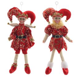 GAEM Игрушка набивная подвесная "Эльф", L13 W5 H26 см, 2в.