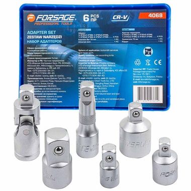 Набор адаптеров (6 предметов) Forsage F-4068