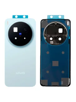 Задняя крышка для Vivo X300 Pro голубая (Blue) со стеклом камеры