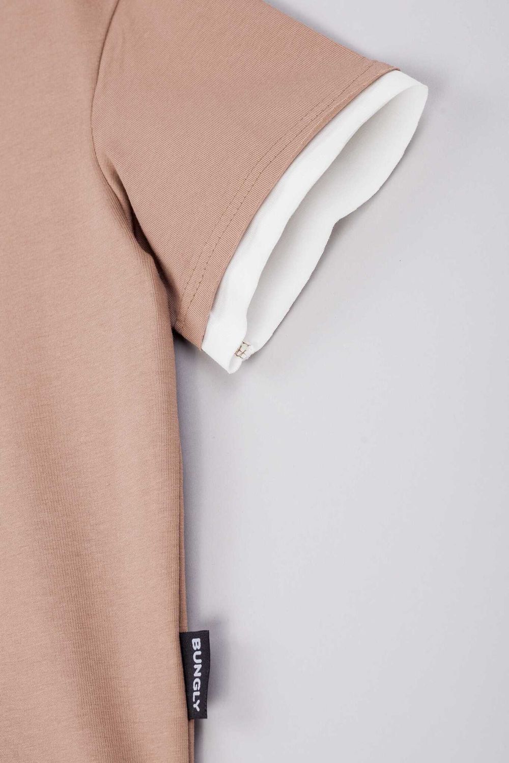 Футболка с контрастной отделкой "Кокос" 7+