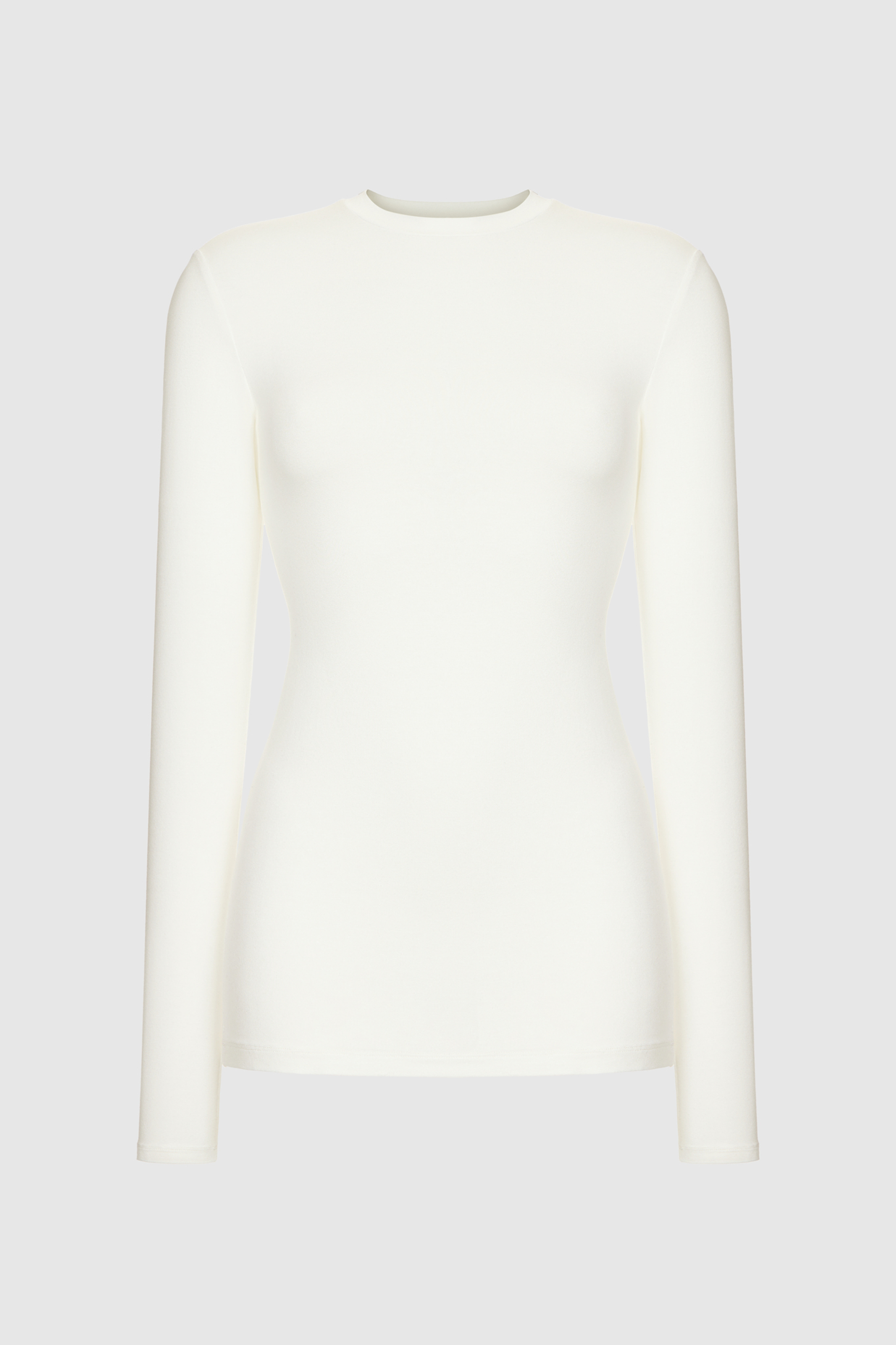 Лонгслив удлиненный белый