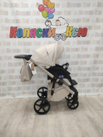 Коляска модульная Adamex Nola Natura N-3-Vanilla