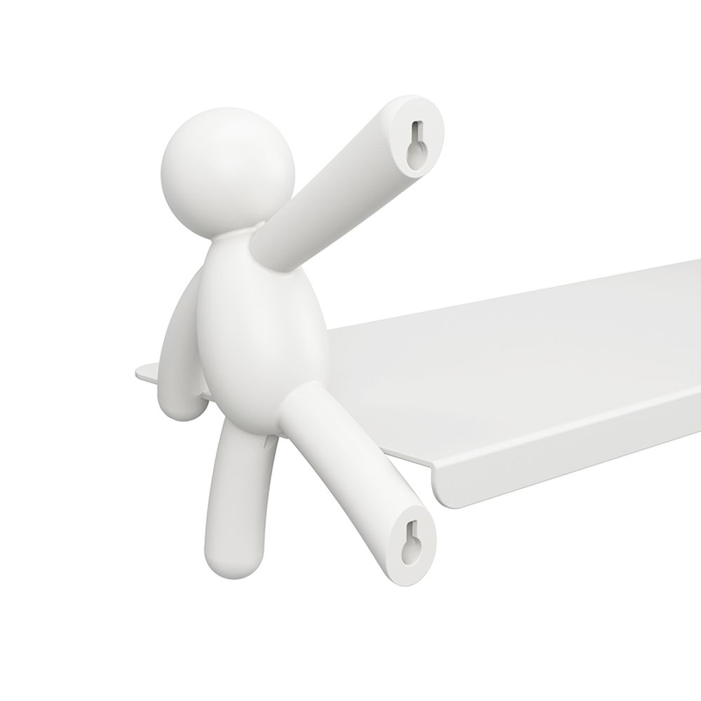 Полка Buddy, 46х15 см, белая